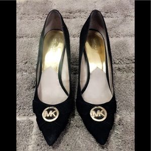 Michael Kors Black suede heels